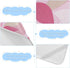 SyXIOP 28" 52" Henri Style Leaf Petal Colorful Cooling Baby Crib Mattress Cover x Absorbent Mattress Protector Pads