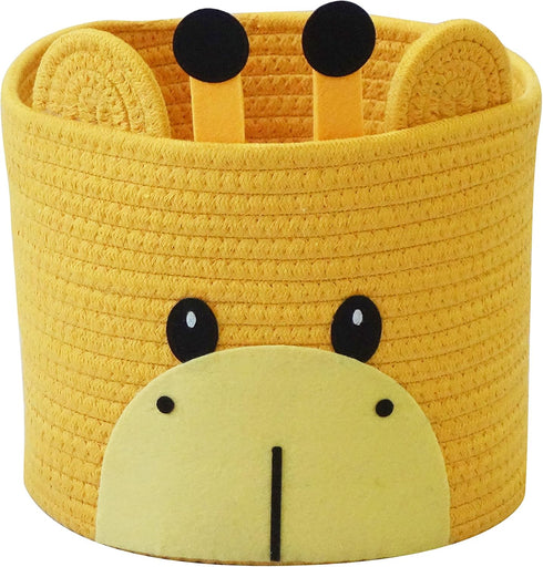T&T Homewares Small Giraffe Baskets for Baby Diaper Organizer, Nursery Storage Room