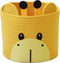 T&T Homewares Small Giraffe Baskets for Baby Diaper Organizer, Nursery Storage Room