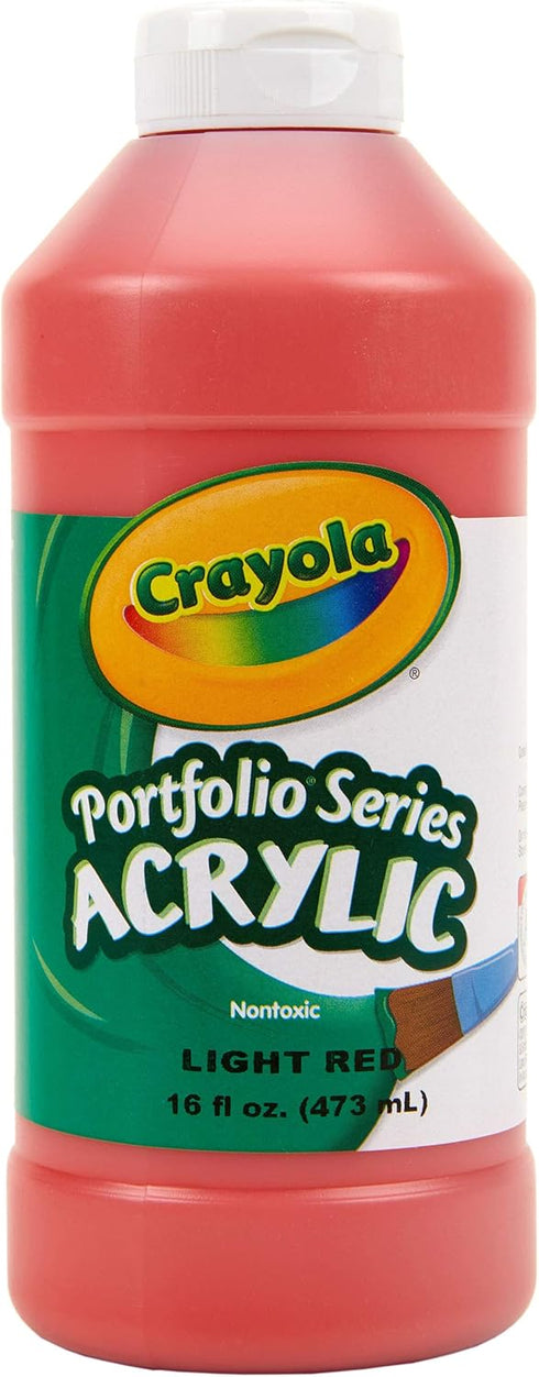 Crayola Portfolio Series Acrylic Paint, 16-Ounce, Light Red