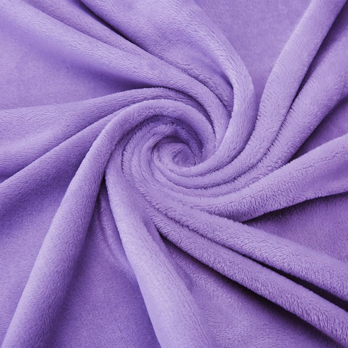 Pro Goleem Soft Plush Fleece Baby Blanket with 2 Inch Satin Trim, Purple 30''x40'' for Boys and Girls