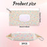 LIQWEI 3 Pcs Baby Wipes Dispenser, Travel Wipes Case Refillable Wet Container, Diaper and Wipe Pouch Portable Baby Wipe