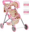 GAGAKU Baby Doll Stroller, Foldable Toy Stroller with Storage Basket and Bag,