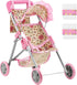 GAGAKU Baby Doll Stroller, Foldable Toy Stroller with Storage Basket and Bag,