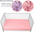 Girls,100% 2 Pack 28x52x8in GUNTAIL Crib Sheets for Boys Cotton Fitted Crib Sheet for Standard Crib and Toddler