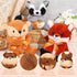 Syhood 6 Pieces Woodland Stuffed Animal Set - 11.8 Inch Plush Woodland Toy for Baby Shower, Animal Themed Parties,