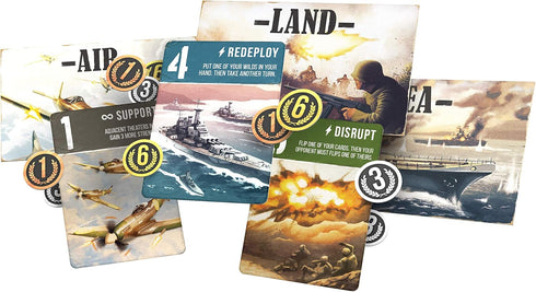 2 14+ Air, Land & Sea Strategy Card Game by Arcane Wonders | Tactical Military Battle Game with Hidden Deployment