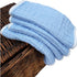 Synrroe Muslin Burp Cloths - Large 20 by 10 Inches, 100% Cotton, Extra Absorbent and Soft, 4 Pack Blue