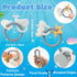 2ooya 2Pcs Summer Silicone Teether Toys for Babies - Ocean Beach Themed Teething Ring Infant Soft Teethers, Toddler