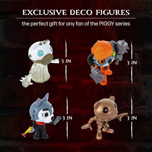 PIGGY Collectible Figure Pack with DLC - Includes Four 3” Characters from Series 2