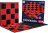 Checkers Board for Kids – Fun Checkerboard Game for Boys and Girls, Interlocking Checkers with Foldable Board