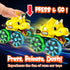 1-3, 1 2 3 4 5 2 3 4 Monster Truck Toys Dinosaur Cars for Toddlers Press and Go Cars Truck Toys for Year Old Boys Girls