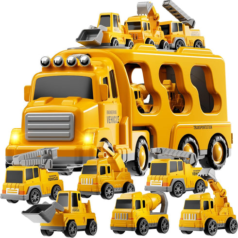 Construction Trucks Toys for 2 3 4 5 Years Old Boys -