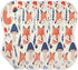 Bulletgxll Set 4, Foxes and Mushrooms Unisex Baby Burp Cloths of Soft Absorbent Organic Cotton Muslin Burping Cloths
