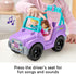 Fisher-Price Little People Barbie Toy Car - Beach Cruiser with Music Sounds and 2 Figures for Pretend Play