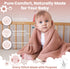 100% 30"x40", Organic Cotton Baby Knitted Blanket with Gift Box - Soft Toddler, Crib, Stroller Blanket - Neutral