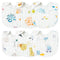 Zainpe 6Pcs Snap Muslin Cotton Baby Bibs, Adjustable Machine Washable, Unisex Burp Cloths for Boys Girls
