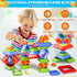 Doloowee 30 Pcs Montessori Stacking Toys for Toddlers 1-5, Building Blocks Educational Gift for Christmas Stocking