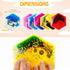 (6 Pack) Onyoloy Sensory Soft Gel Liquid Toys - Hexagon Sensory Motion Fidget for Autism Kids, Stress Relief & Focus