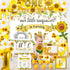 Hombae 132 1st Sunflower First Party Decorations, PCs Sunflower Birthday Decorations Backdrop Balloon Garland Monthly