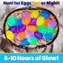 72 216 288pcs PartySticks Easter Glow Eggs & mini Glow Sticks total, Glow-in-the-Dark Kids Teens Adults Easter Basket