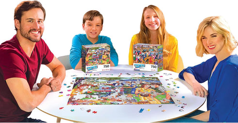 RoseArt - Backyard BBQ - 750 Piece Jigsaw Puzzle, Back to The Past