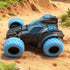 360 3 Friction Powered Flip Stunt Car, Push and Go Toy Car with Upright Spin, Dual-Sided Rotating Off-Road Vehicle, No