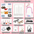 Gtsrlp 5-Set 5 5 Cool Boy Clothes Bundle for Doll, Includes Mini Hangs, Large Clear Display Bag with Strap Keychain