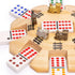 Set 8 Yellow Mountain Imports Metal Die-Cast Mexican Train Domino Train Markers