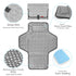 Portable Changing Pad for Baby, Waterproof Travel Changing Pads with Built-in Pillow, Excellent Baby Shower Gifts