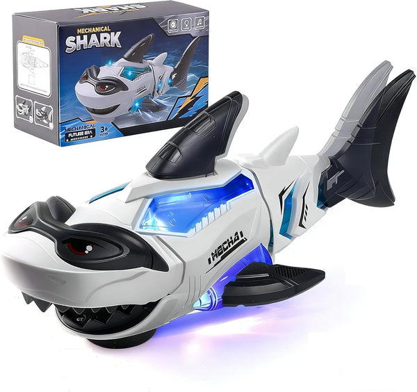 KidsMind Shark Toys for Boys 3-5, Electronic Shark Car Light Up Monster Toy