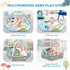 8-in-1 Tummy 6 0-3-6-9-12 Baby Gym Play Mat, Time Mat & Ball Pit with Toys, Washable Baby Activity Play Mat for Visual