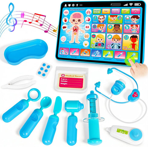 Peacurh Doctor Kit for Toddlers 3-5 Kids Doctors Play Set with Interactive Learning