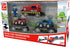 Set Hape Race Car Transporter | Six-Piece Wooden Toy Train Car Transport for Kids