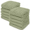 Baby Washcloths, Muslin Cotton Baby Towels - Large 10”x10” Soft Wash Cloths for Newborns & Toddlers (Sage, Pack of 10)