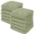Baby Washcloths, Muslin Cotton Baby Towels - Large 10”x10” Soft Wash Cloths for Newborns & Toddlers (Sage, Pack of 10)