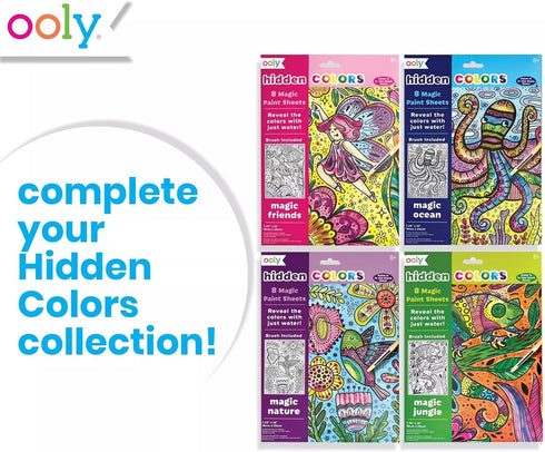 Hidden Colors Magic Paint Sheets Set (9 PC) - Magic Nature
