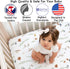 Sweet Jojo Designs Baby Fitted Mini Crib Sheet (Multicolor Boho Floral) for Girls, Newborn/Infant Nursery, Play Yards