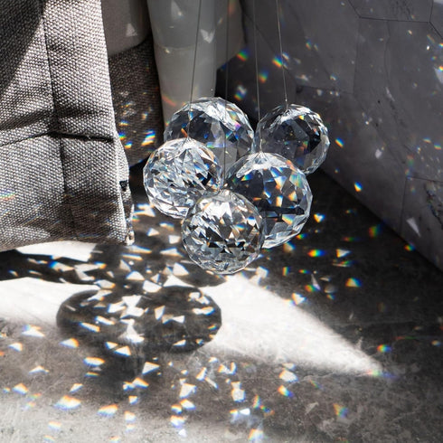 20mm/30mm/40mm Pack 13 Crystalsuncatcher Clear Crystal Ball Prisms Chandelier Lamp Lighting Drops Hanging Prisms Parts