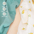 2 Pack 100% Muslin Changing Pad Cover for Baby Girls Boys, Cotton Fitted Baby Diaper Changing Table, Soft