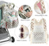Dezcrab Backpack Clear Baby Diaper Bag for Mom, Large Capacity Travel Nappy Bag for Boys & Girls with Stroller Straps