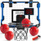 Over The Door Mini Basketball Hoop for Kids, Indoor Basketball Hoop with Scoreboard & 4 Balls, Sport Toys Gifts for