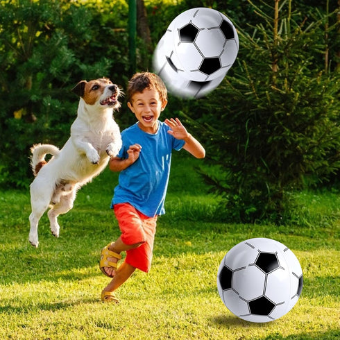 FUTUREPLUSX 8PCS Inflatable Soccer Balls, 12" Balls for Kids Beach Soccer, Summer Swimming Pool Game