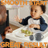 Open Cup Set for Baby, 2 Handled Tiny Cups for Toddlers, Transitional Silicone Cup for 6+ Months (Cool Grey)