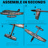 Airplane Toy For Kids: Foam Glider Plane Toy, Safe & Easy to Throw, Gifts for Boys & Girls Ages 4-10 Outdoor Games