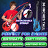 (pack 12) 36-inch 80s 90s Inflatable Guitars With Strap - Of Colorful Blow Up Guitar, Party Favors, DJ-props