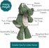 Mary Meyer Stuffed Animal Marshmallow Zoo Soft Toy - 9-Inches Junior Gator