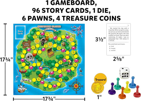 (LRN301) Edupress Learning Well Games Context Clues Game Blue Level-Pirate Treasure Game
