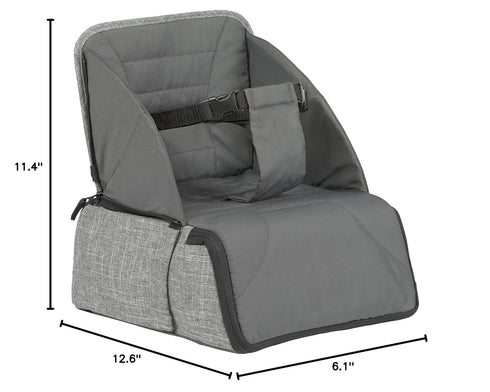 2 1 Backpack Contours Explore in Portable Booster Seat & Diaper Bag, Foldable Infant Chair for Restaurants or Dining