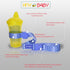 Sippy Cup Straps for Baby Bottle Toy Leash, 4 Pack for Stroller High Chair Strap (Blue/Black)
